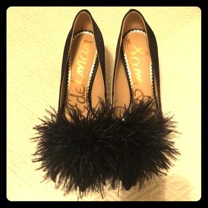 Sam Edelman Pom Pom heels, Size 6